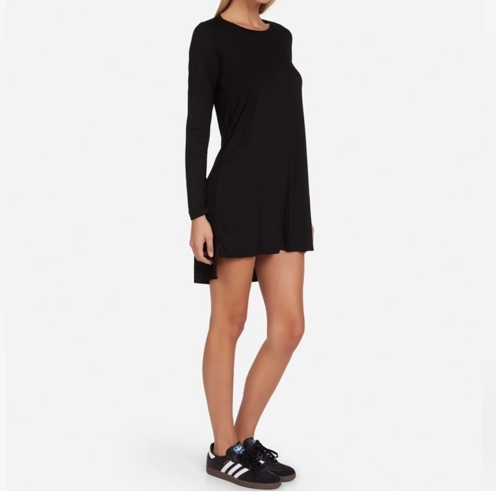 Michael Lauren Women’s High Low Long Sleeve Tunic Dress XS Minimalist Casual